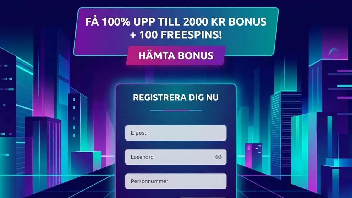 Registrera dig med bonus